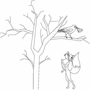 Раскраски Басни Крылова