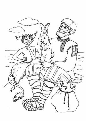 Раскраски для детей по сказкам А