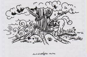 У Лукоморья дуб зеленый для срисовки