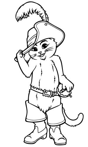 Милый кот в сапогах