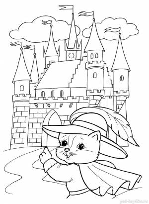 Рисунки для срисовки кот в сапогах