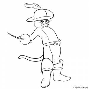 DataLife Engine > Версия для печати > Раскраски кот в сапогах легкая