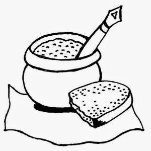 Каша из топора рисунок карандашом