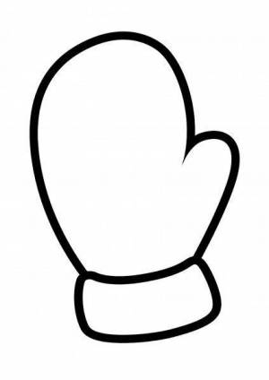 Раскраски Рукавичка шаблон