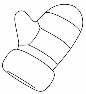 Раскраска «Варежка»