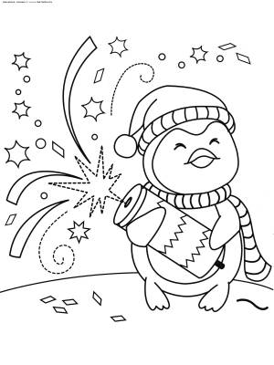 Раскраска Новогодняя хлопушка