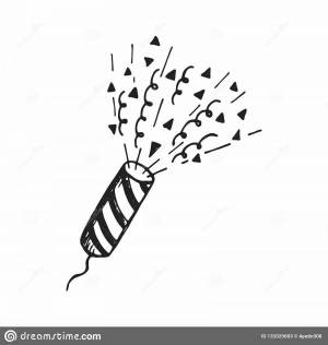 Хлопушка рисунок для детей