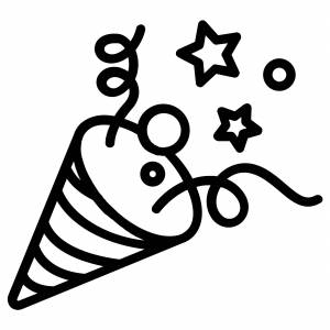 Хлопушка трафарет