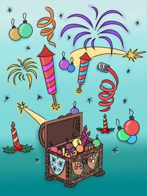 Кто помнит такую песенку Новогодние игрушки, свечи и хлопушки