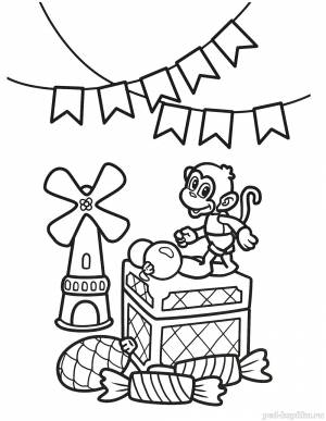 Раскраска Новогодняя для детей 5-7 лет