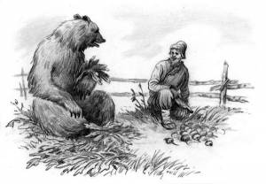 Мужик и медведь