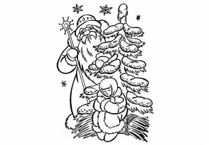 Раскраски народные сказки морозко