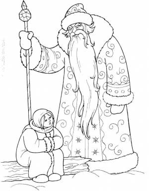 Раскраски Раскраска Морозко Сказки принцесса на горошине