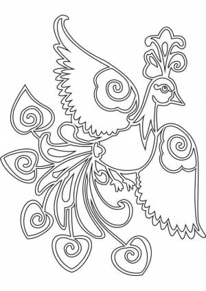 Раскраска жар-птица