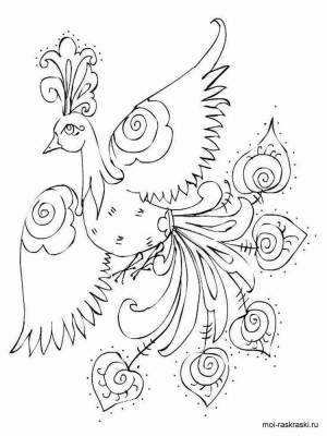 Раскраска Жар птица