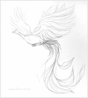 Рисуем Жар-птицу