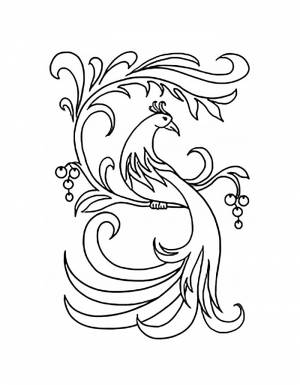 Раскраска картинки Жар