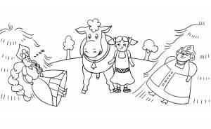 Раскраска Крошечка Хаврошечка