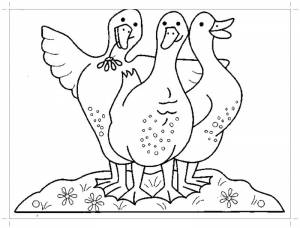 Раскраски раскраск, Раскраска Гуси лебеди сказки