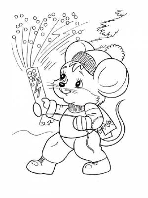 Раскраска Хлопушка картинка на листе