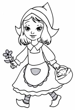 Раскраски красная шапочка