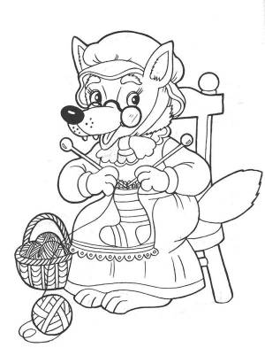 раскраска с героиней детских сказок красной шапочкой для детей