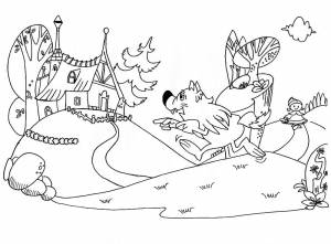 Раскраска красная шапочка