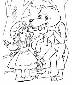 Серый волк и Красная шапочка