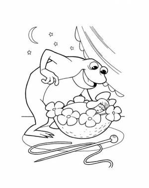 Раскраски по сказке андерсена дюймовочка