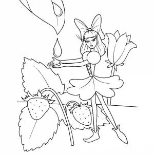 Раскраски Дюймовочка для детей