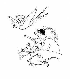 Раскраски по сказке андерсена дюймовочка