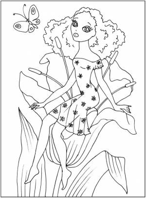 разукраски детские, Сказочные герои, Дюймовочка,  для малышей и школьников всегда беспла…