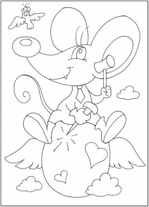 Раскраска Курочка Ряба 3