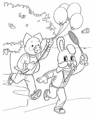 Раскраска Спокойной ночи малыши