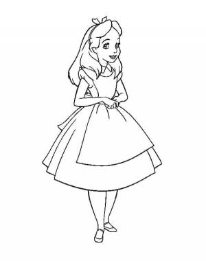 Раскраска Алиса в стране чудес 33