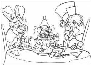 Раскраска Алиса в стране чудес 31