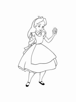 Раскраска Алиса в стране чудес