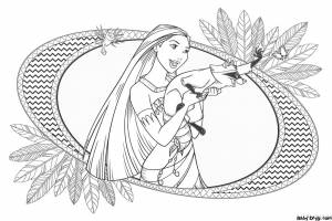 Раскраска Принцесса на горошине