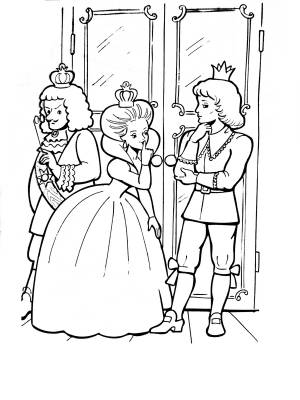 Раскраска Принцесса на горошине