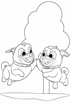 Раскраска Бинго и Ролли