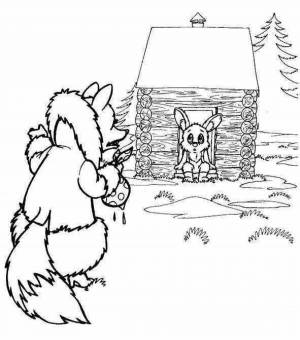 Раскраски собака из сказки заюшкина избушка