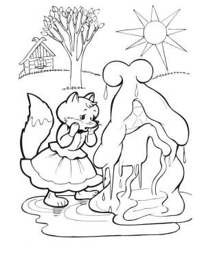 Раскраски Заюшкина избушка