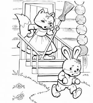 DataLife Engine > Версия для печати > Раскраски сказка лиса и заяц