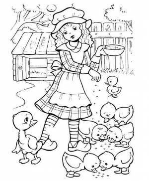 Раскраски Гадкий утенок