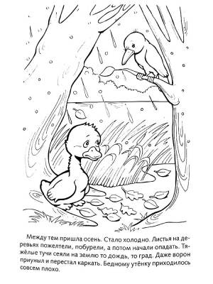 Раскраски Гадкий утенок  и  онлайн