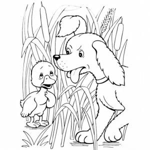 Раскраска Гадкий утенок