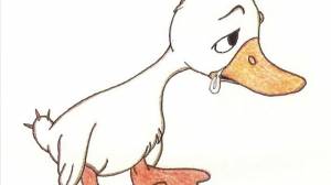 Гадкий утенок рисунок карандашом