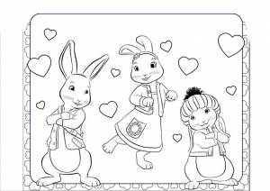 Раскраска Кролик Питер для детей