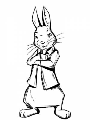 Раскраски Кролик Питер   в формате