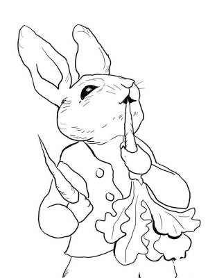 Раскраски Кролик Питер